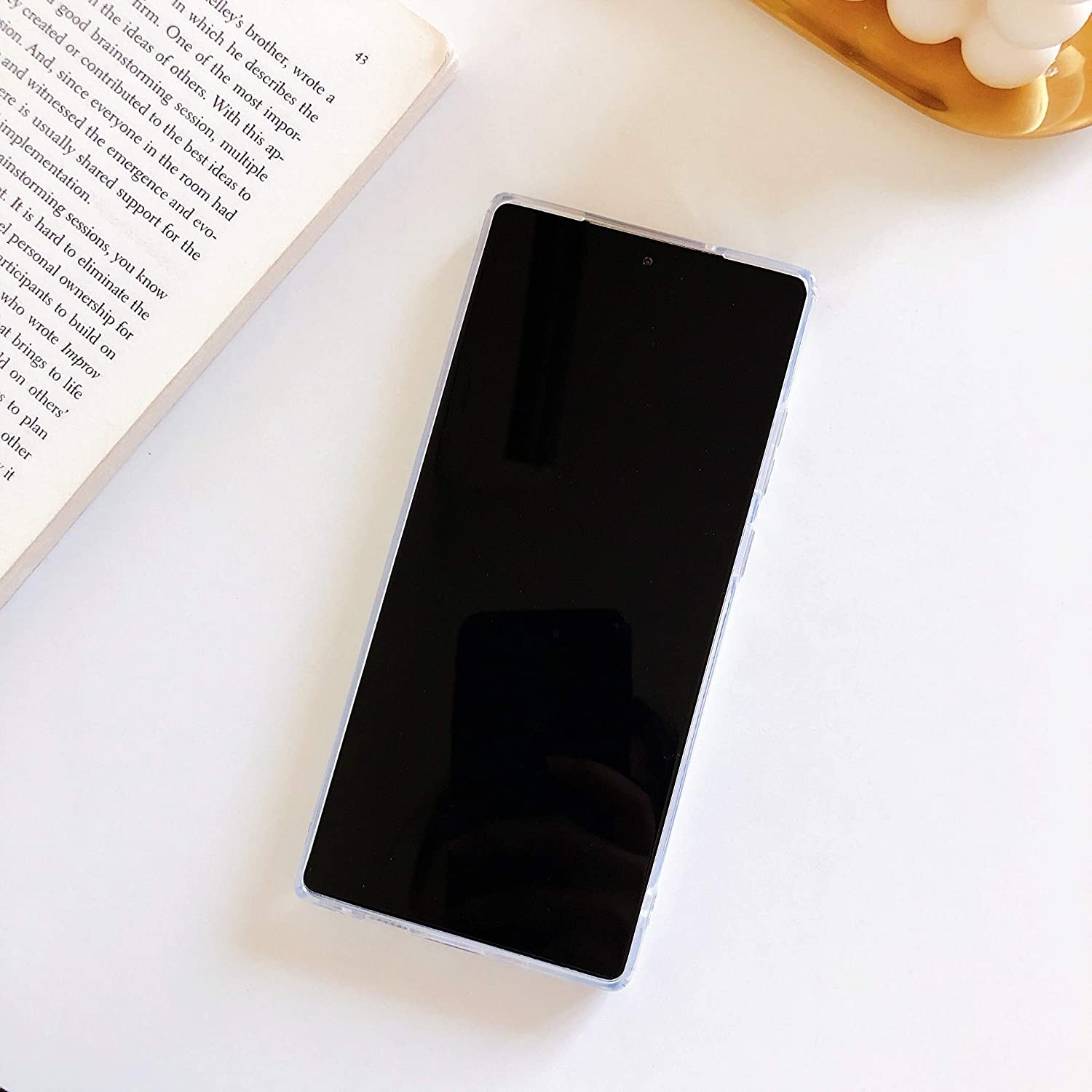 Husa protectie compatibila cu Samsung Galaxy S21 Ultra Soft IMD TPU Marble Geometric Verde [2]