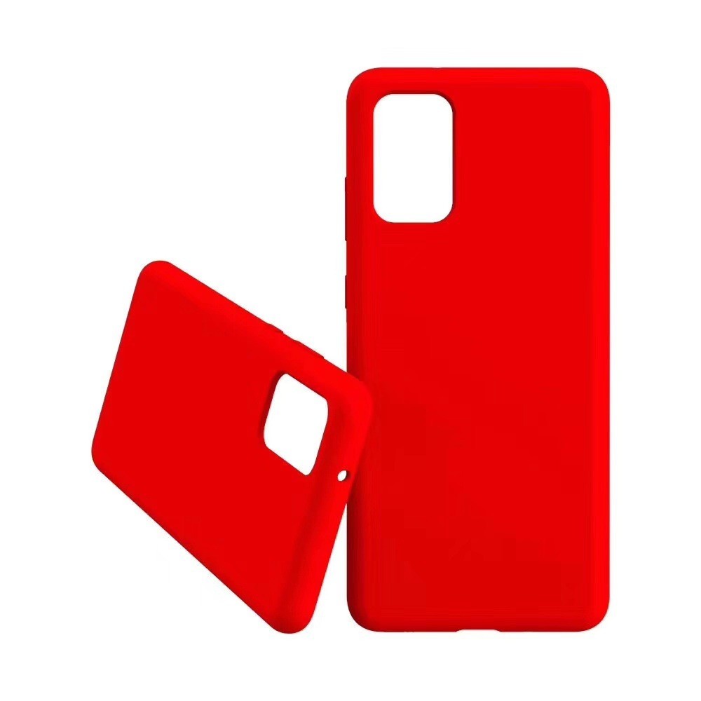 Husa protectie compatibila cu Samsung Galaxy S21 Ultra Liquid Silicone Case Rosu [2]