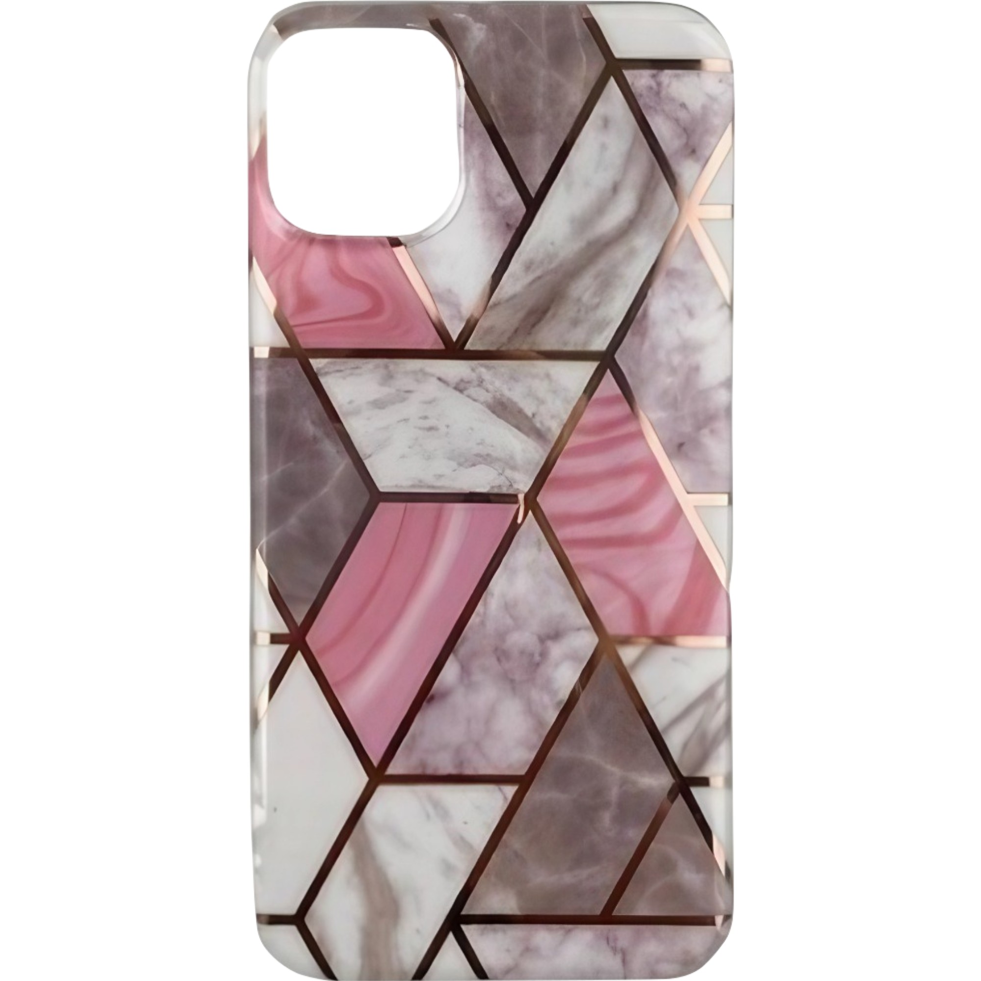 Soft IMD TPU Marble - Husa protectie compatibila cu Samsung Galaxy S21 5G Soft IMD TPU Marble Geometric Alb