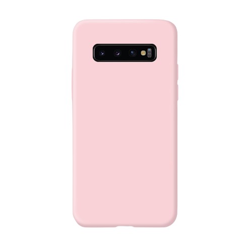 Husa protectie compatibila cu Samsung Galaxy S10 E Liquid Silicone Case Roz [2]