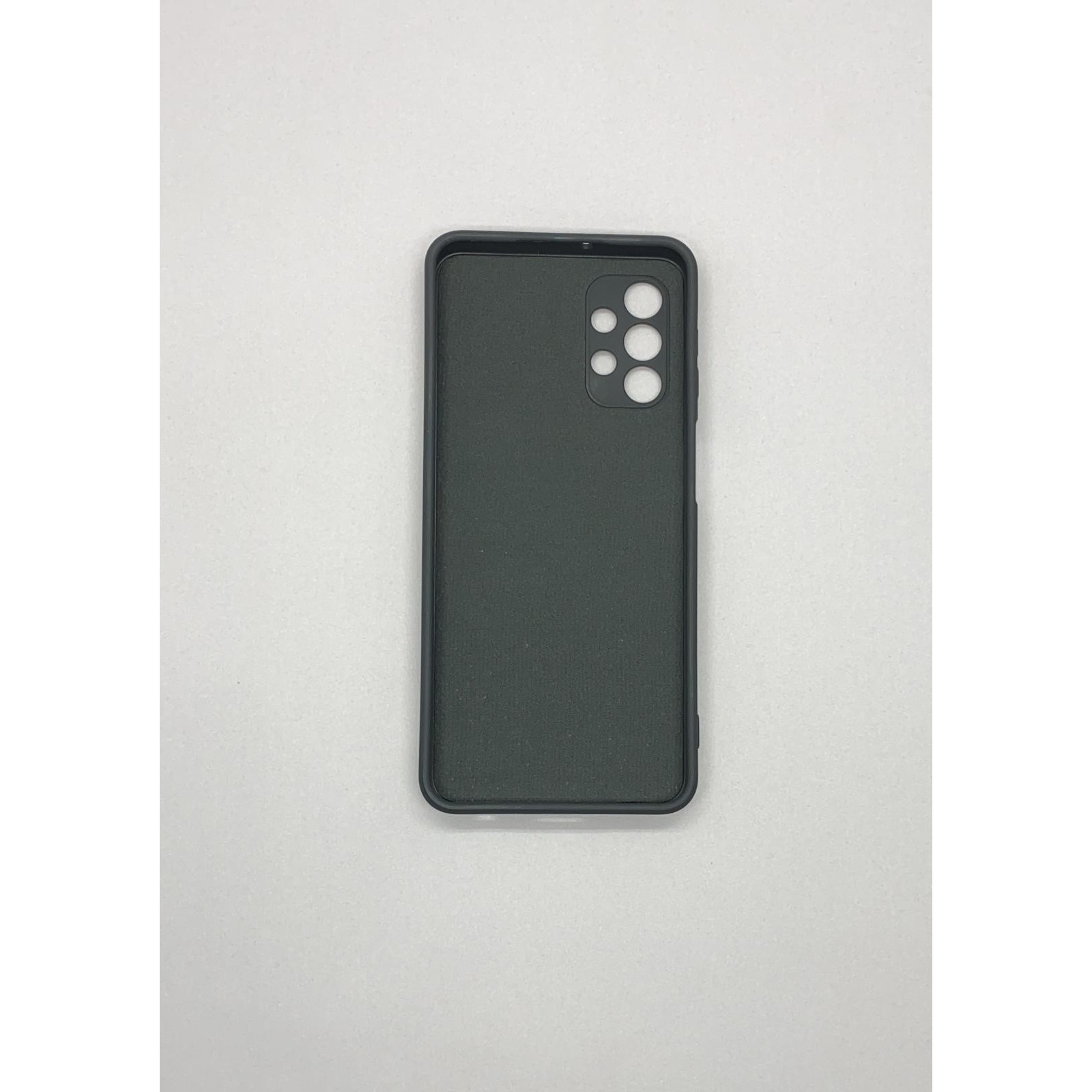 Husa protectie compatibila cu Samsung Galaxy A32 5G Liquid Silicone Ring cu suport rotativ Negru [8]