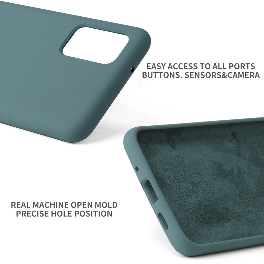 Husa protectie compatibila cu Samsung Galaxy S21 Ultra Liquid Silicone Case Verde [2]