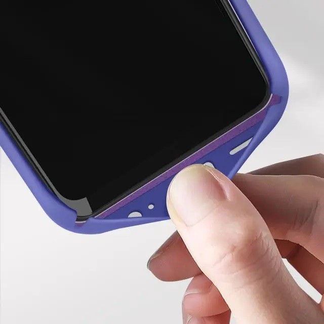 Husa protectie pentru Samsung A22 5G Liquid Silicone Mov [4]