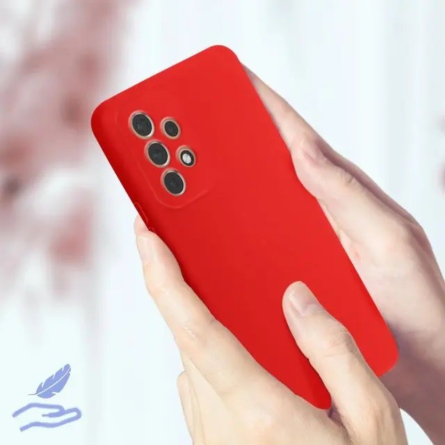 Husa protectie pentru Samsung A53 5G Liquid Silicone Rosu [7]