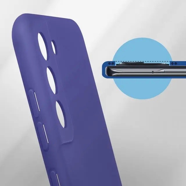 Husa protectie pentru Samsung S21 FE Liquid Silicone Mov [4]