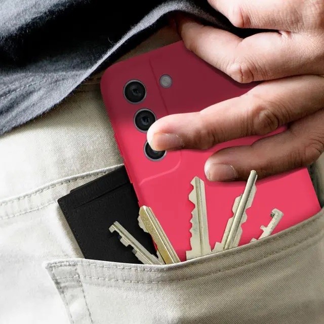 Husa protectie pentru Samsung S21 FE Liquid Silicone Fuchsia/Roz [6]