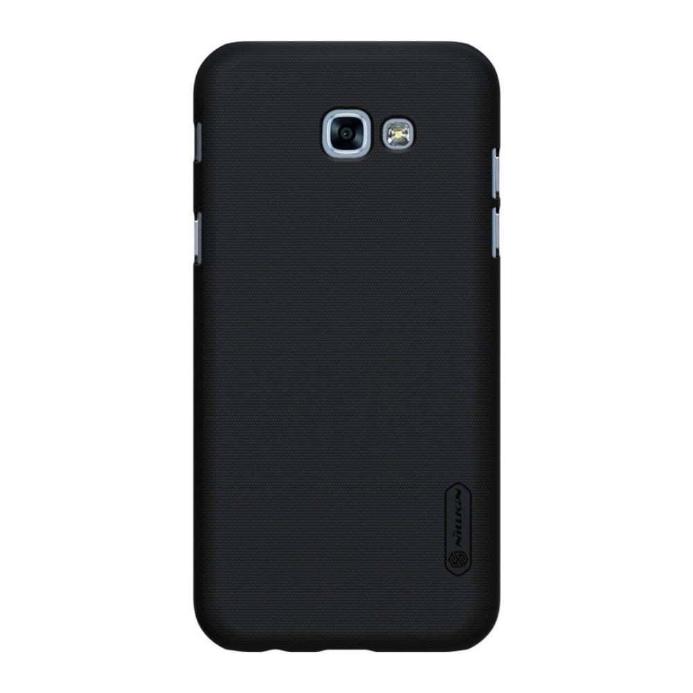 Husa Samsung Galaxy A3 2017 Nillkin Frosted Shield Negru + Folie de protectie [2]