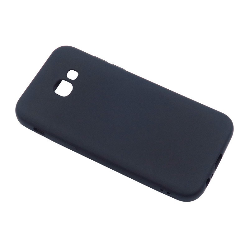 Husa Samsung Galaxy A7 2017 Full Silicone 360 Negru + Folie de protectie [4]