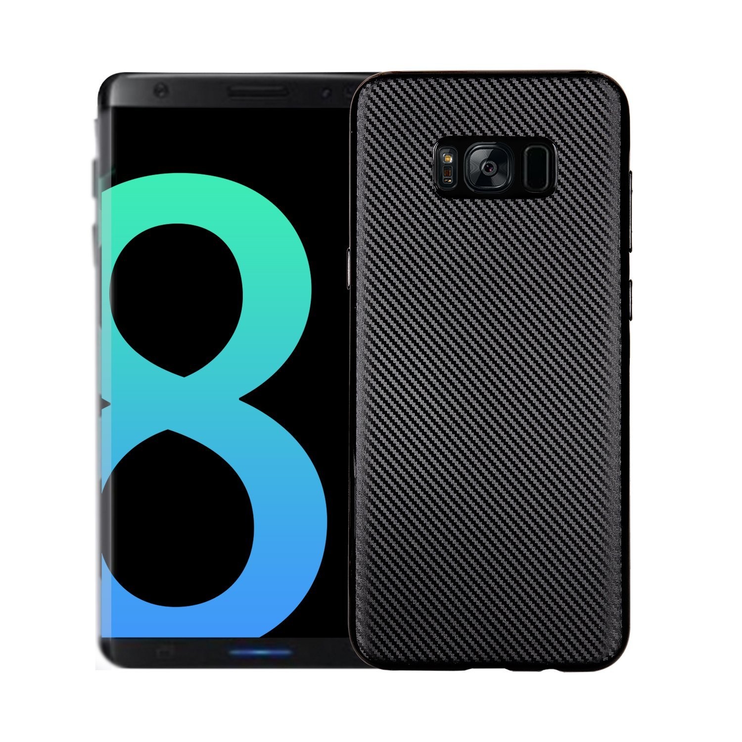 Husa Samsung Galaxy S8 i-Zore Carbon Fiber Negru [3]