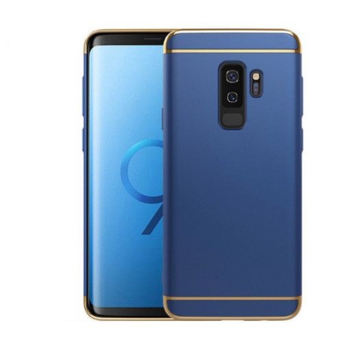 Back Case - Husa Samsung Galaxy S9 Luxury Plating 3 in 1 Albastru