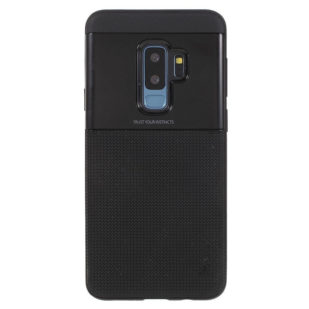 Husa Samsung Galaxy S9 Plus Ipaky Elegant Grid Design TPU Hybrid Negru [3]