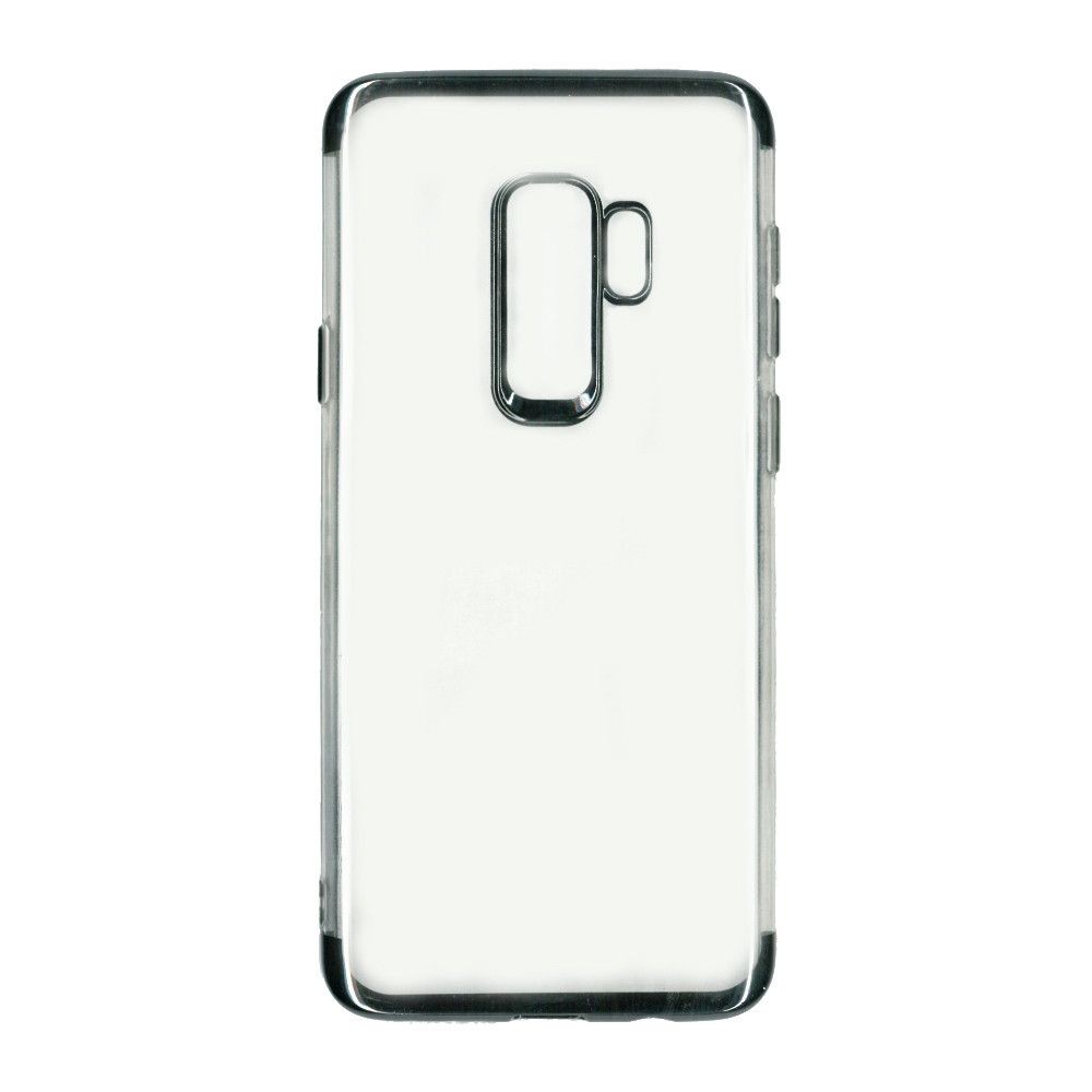 TPU Transparent - Husa Samsung Galaxy S9 Plus Transparent cu Margini Negre