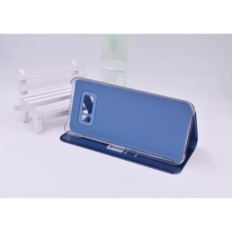 Husa Tip Carte, , Compatibila cu Huawei Mate 10 Lite, Flip Cover Oglinda, Albastru [7]