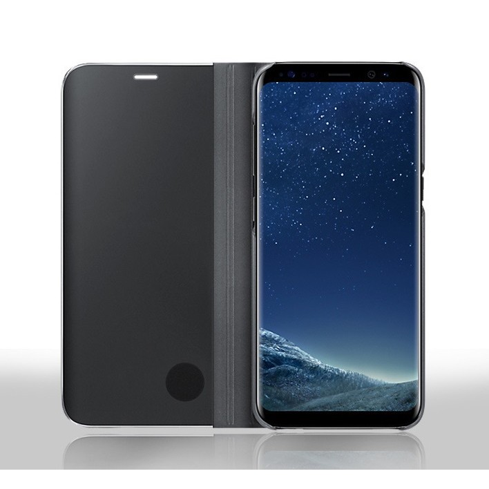 Husa Tip Carte, , Compatibila cu Huawei Mate 10 Lite, Flip Cover Oglinda, Negru [9]