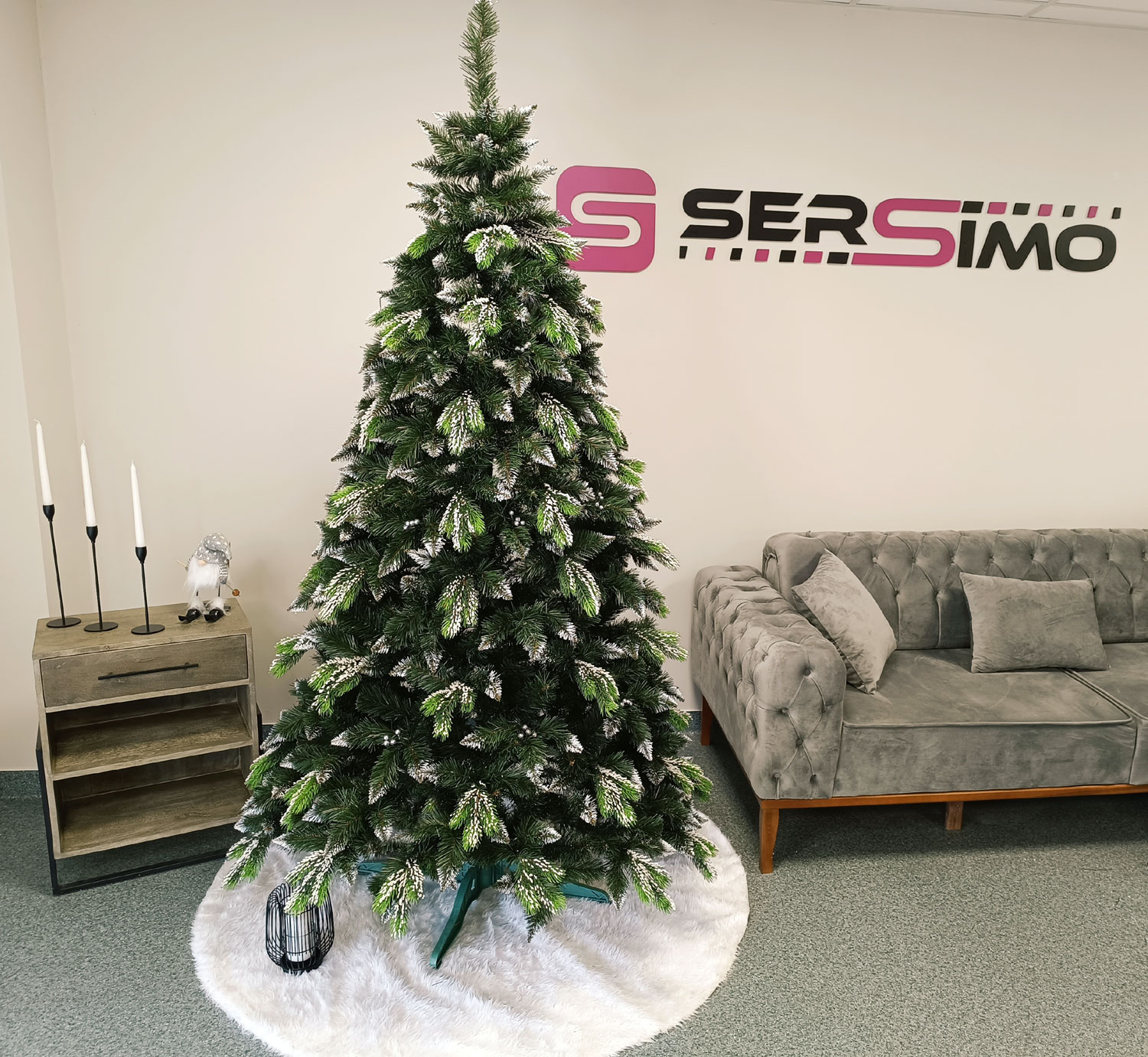 Brad artificial Christmas Deluxe by Sersimo, Diamant, 2D+3D, 250cm [4]