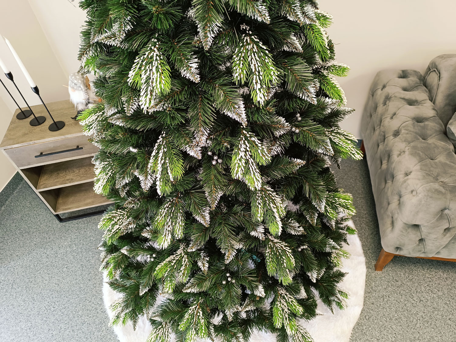 Brad artificial Christmas Deluxe by Sersimo, Diamant, 2D+3D, 250cm [16]