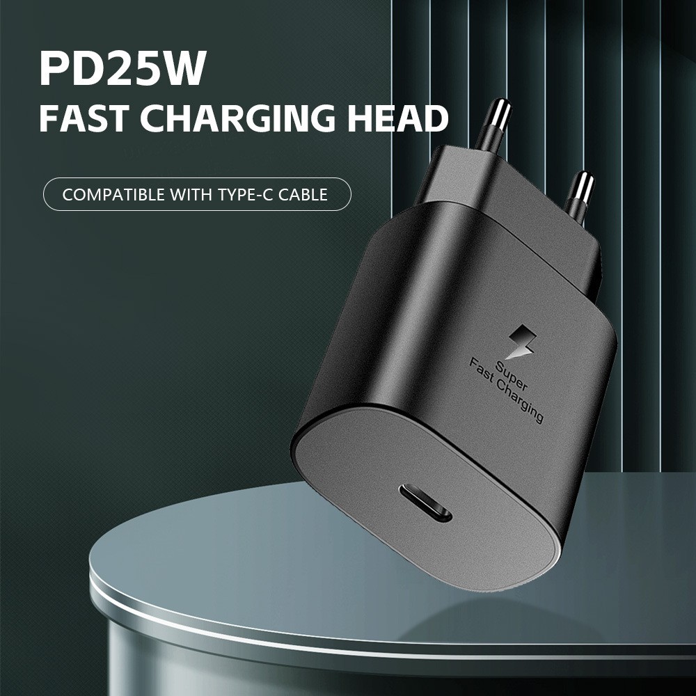 Incarcator Super Fast Charge, , Incarcator Retea Universal, Compatibil cu Port USB-C, Power Delivery 25W, Negru [5]