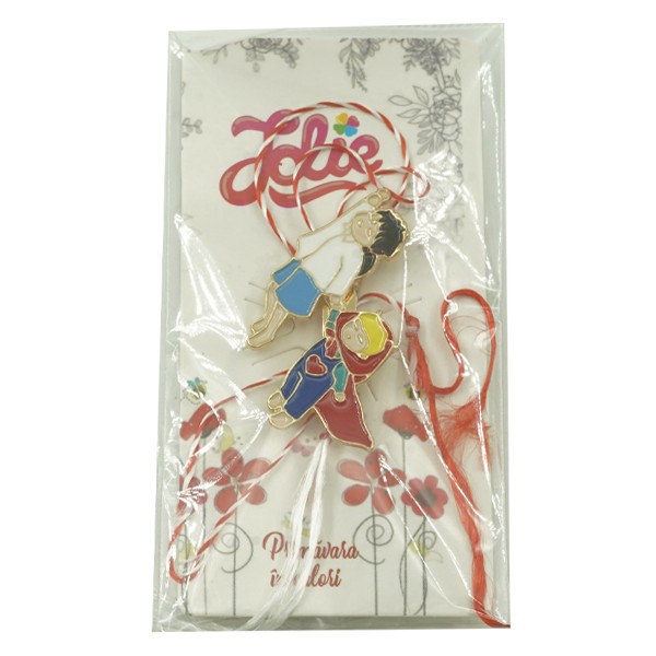 Martisor Brosa Copii - Insigna Copii Jolie model Frati