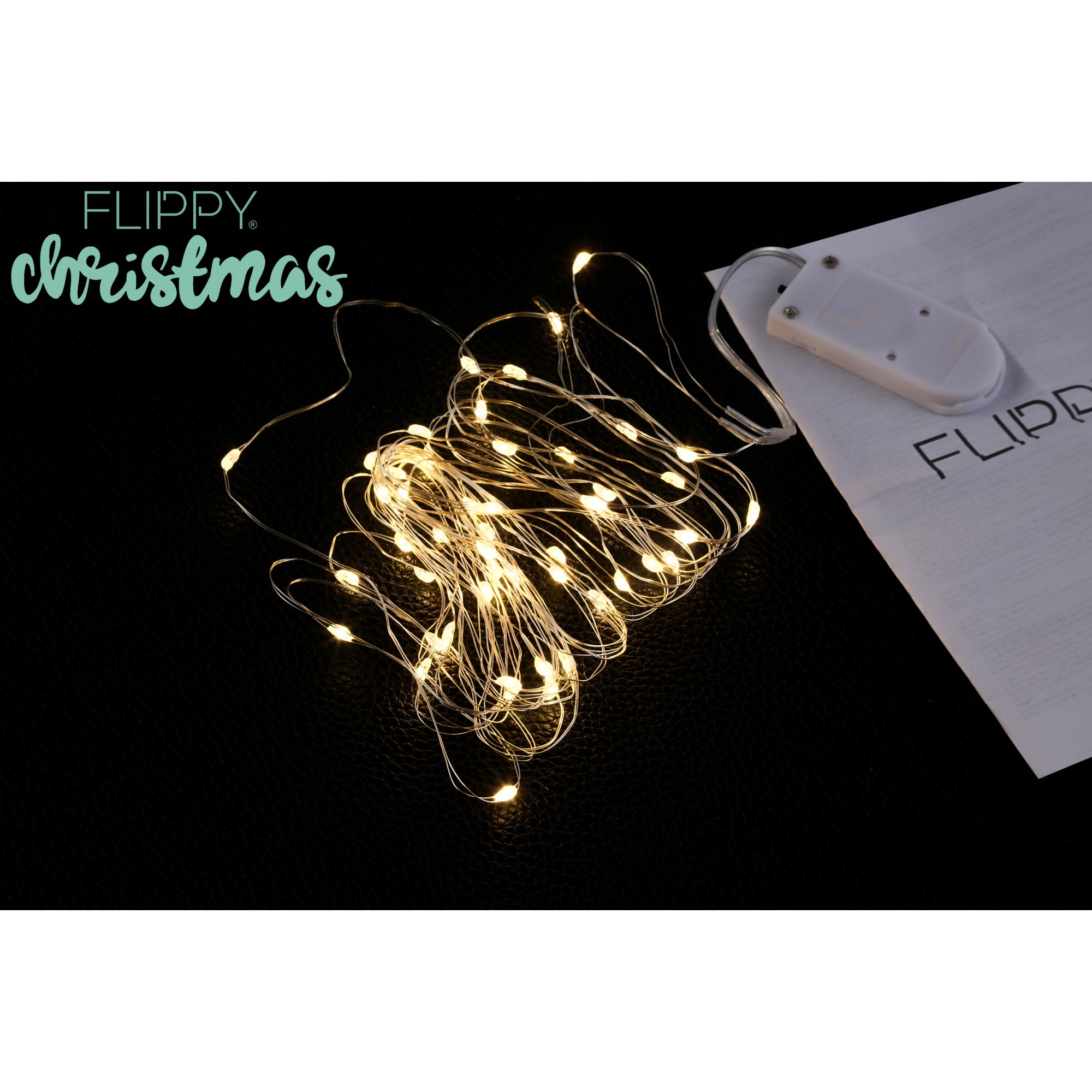 Instalatie Craciun, Liniara, 2 m, Baterii, 20 LED-uri, Alb Cald, Fir Cupru, Interior/Exterior,  [5]