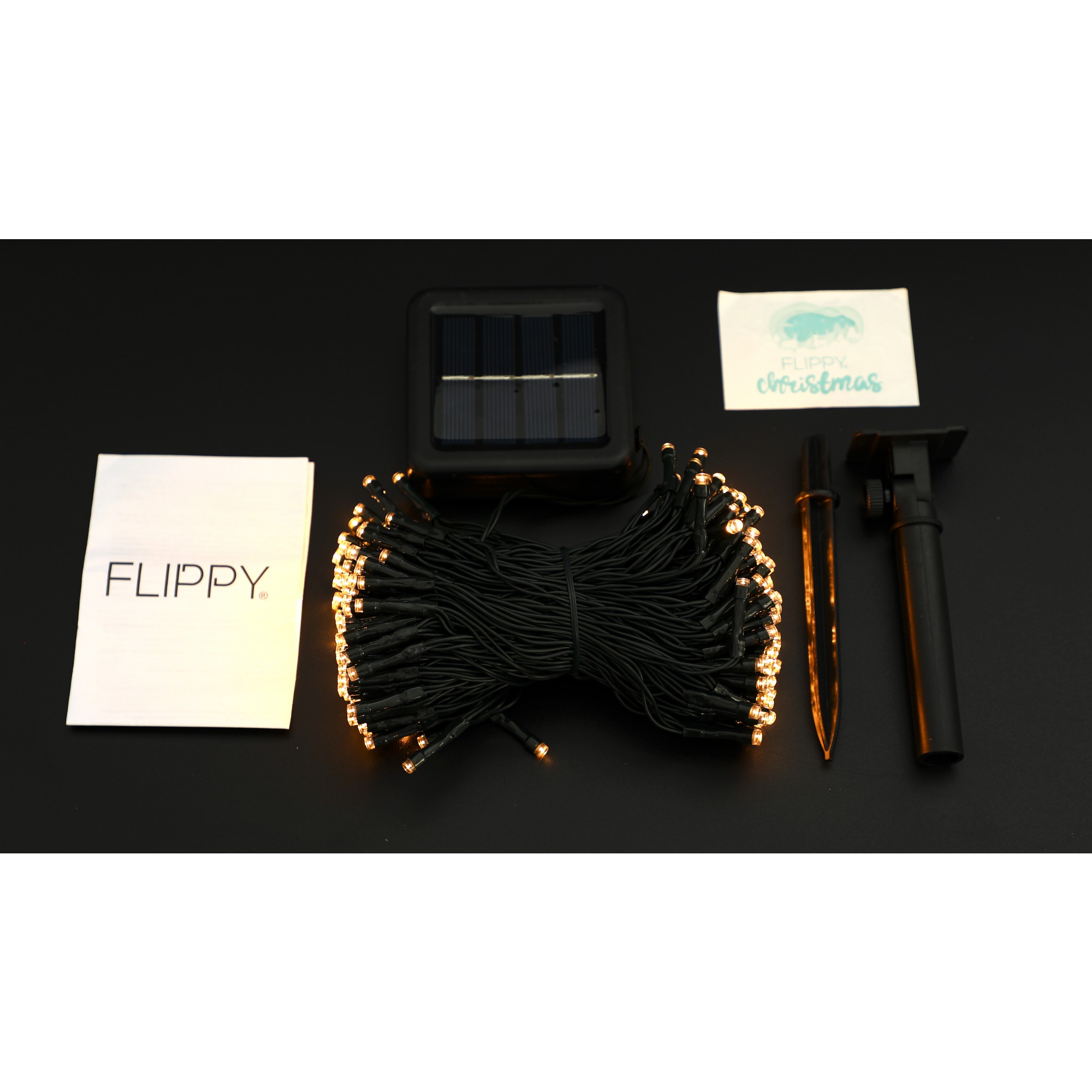 Instalatie Craciun, 20 metri, 200 de LED-uri, alb cald, cu energie solara, fir de cupru, liniar, interior/exterior,  [4]