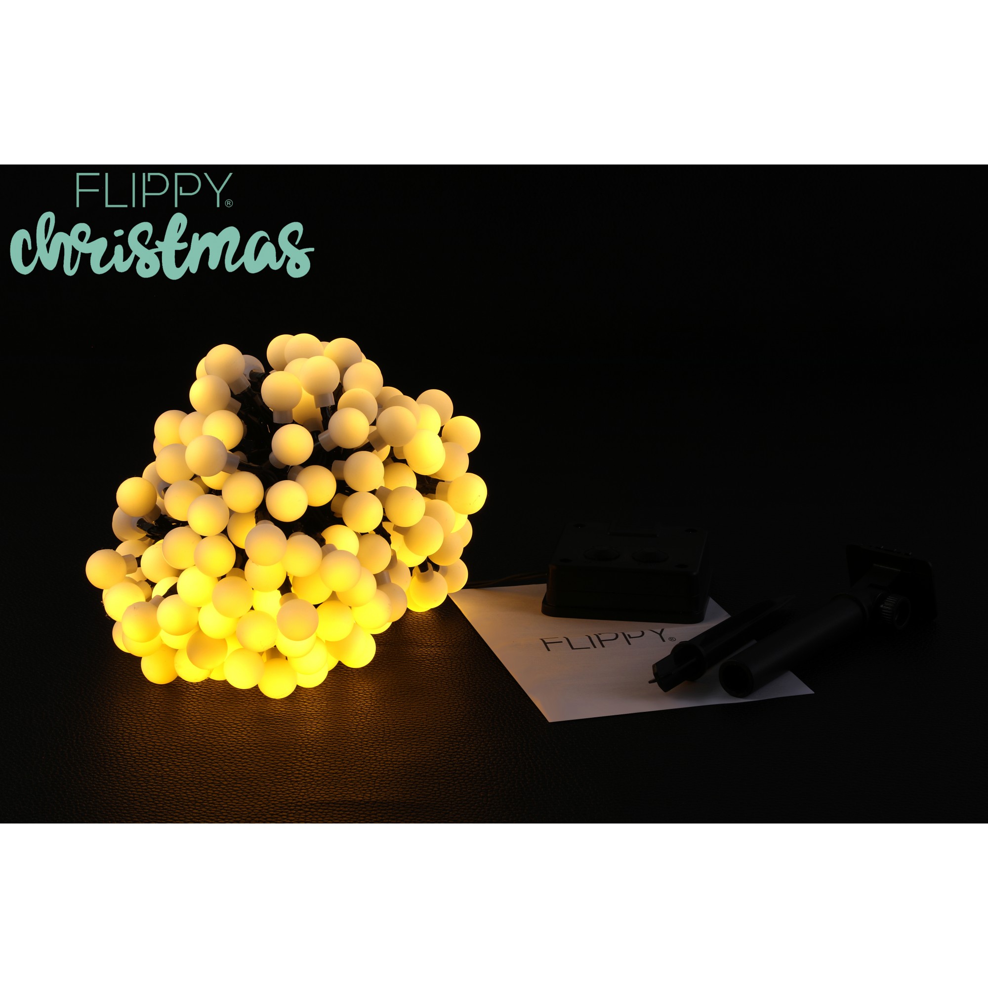 Instalatie Craciun, 22 metri, 200 de LED-uri cu ornament tip Bulb, 8 jocuri de lumini alb cald, cu energie solara, liniar, interior/exterior,  [4]