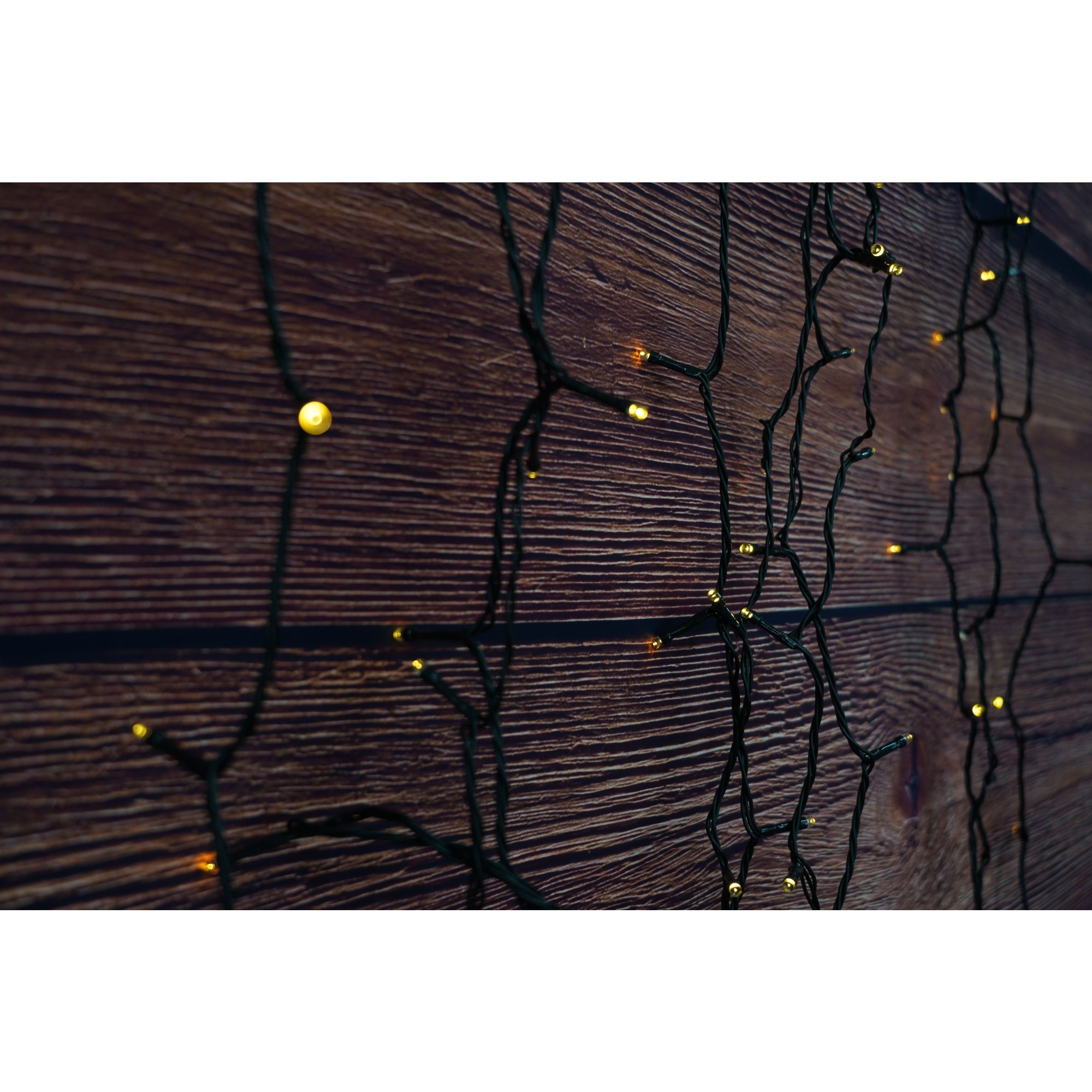 Instalatie Craciun, 32 metri, 300 de LED-uri, Alb Cald, cu energie solara, fir de cupru, liniar, interior/exterior,  [4]