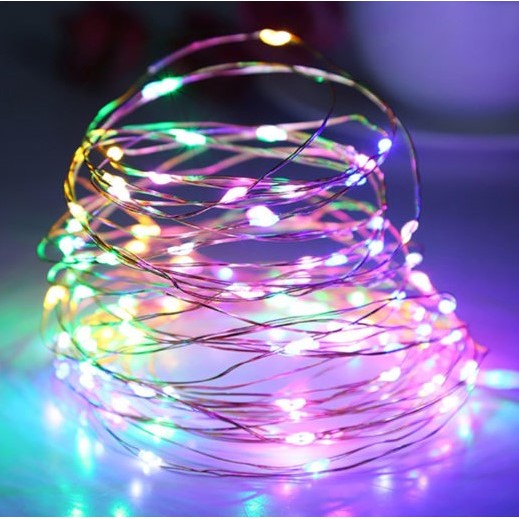 Liniar / Sir - Instalatie Craciun, 5 metri, 50 LED-uri, multicolor RGB, sincronizare muzica, telecomanda 12 de functii, USB, fir cupru, liniar, interior/exterior, 