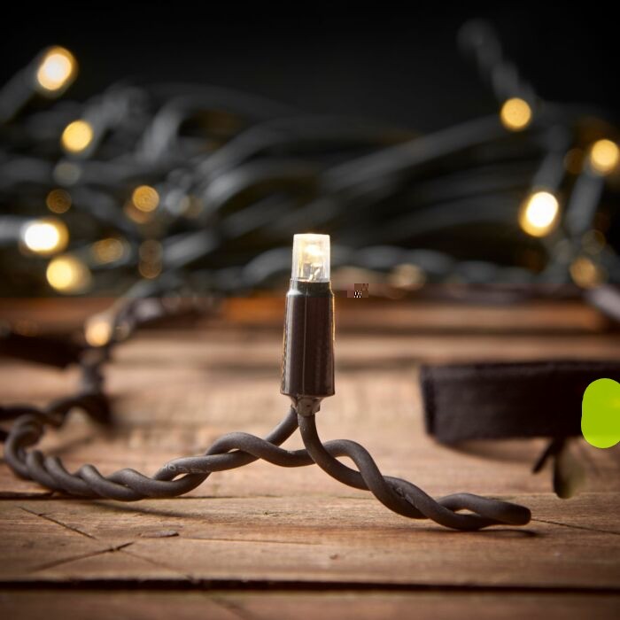 Instalatie Craciun Profesionala de Exterior IP65, 65 m, 1560 Led-uri Mari ,Franjuri, Alb rece, Flash, Alimentator, Interconectabila, Fir Negru Cauciucat, 220v,  [11]