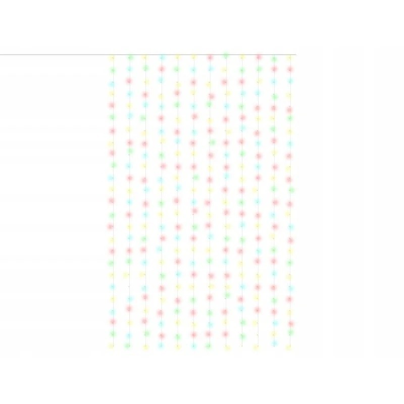 Instalatie Craciun, Tip Perdea IP44, 3m x 1m, 100 Led-uri, Multicolor, USB si telecomanda cu 8 functii,  [6]