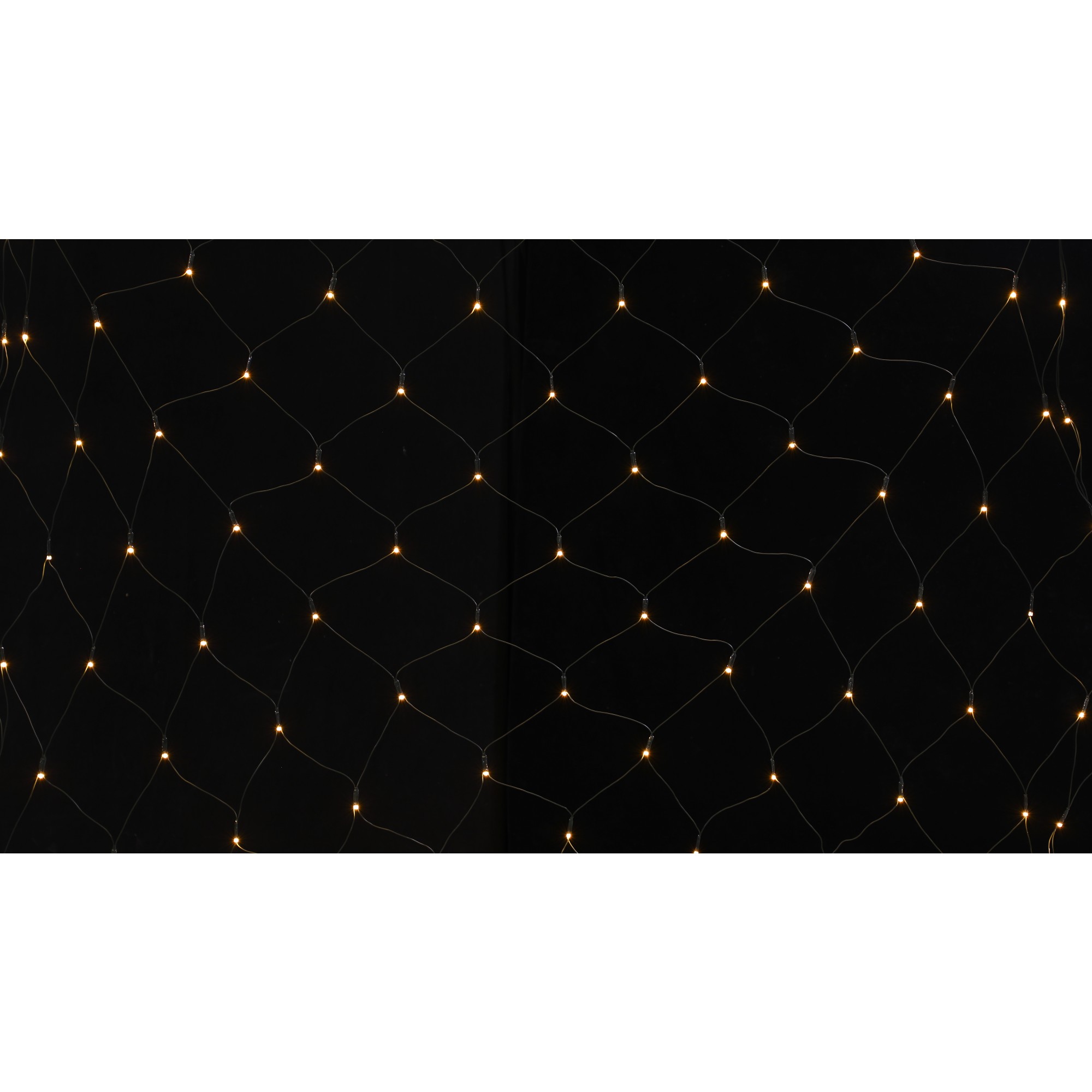 Instalatie Craciun tip plasa, cu transformator 31V, 1.5 m x 1.5 m, Alb Cald, 120 LED-uri V5, 8 jocuri de lumini, fir verde,  [6]