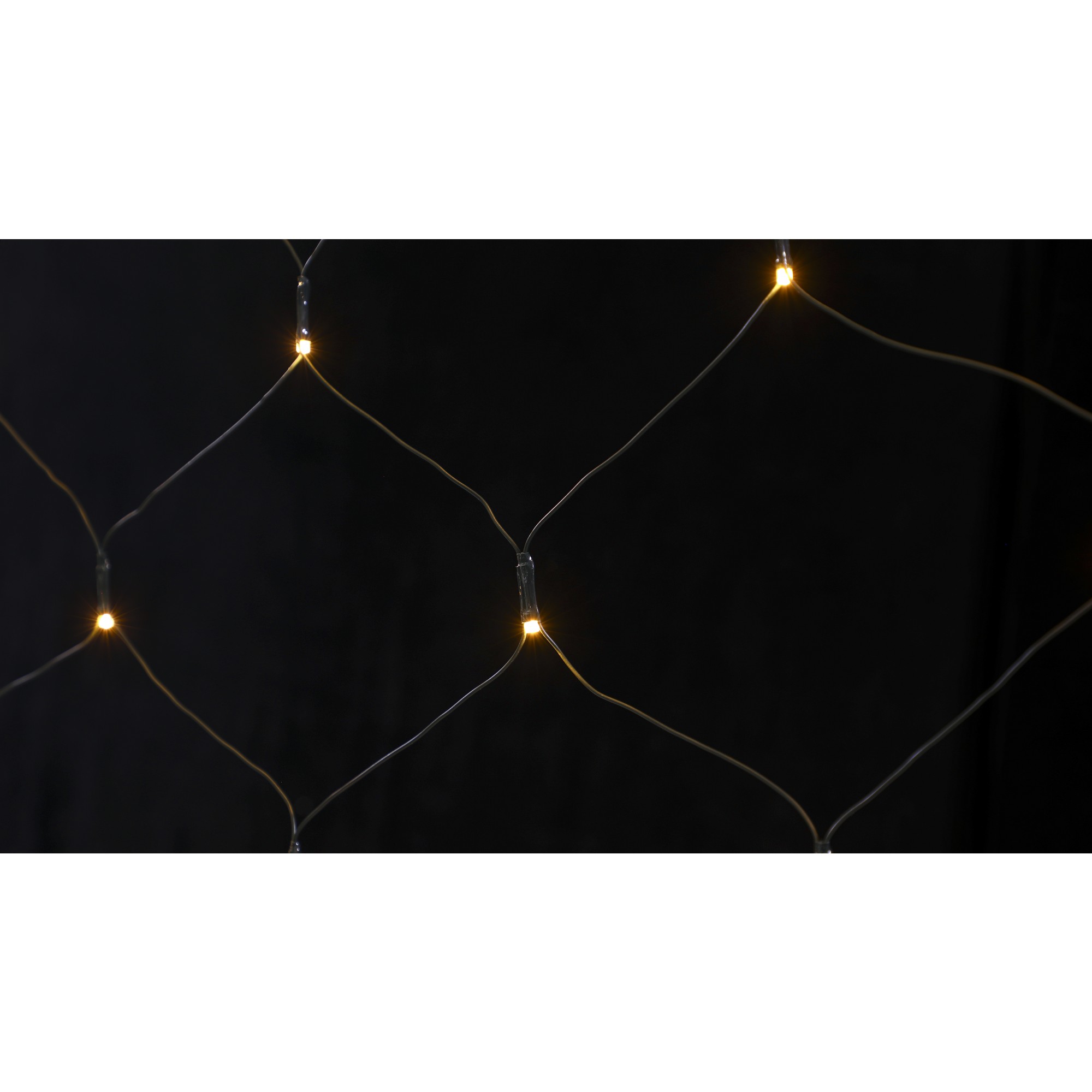 Instalatie Craciun tip plasa, cu transformator 31V, 1.5 m x 1.5 m, Alb Cald, 120 LED-uri V5, 8 jocuri de lumini, fir verde,  [7]