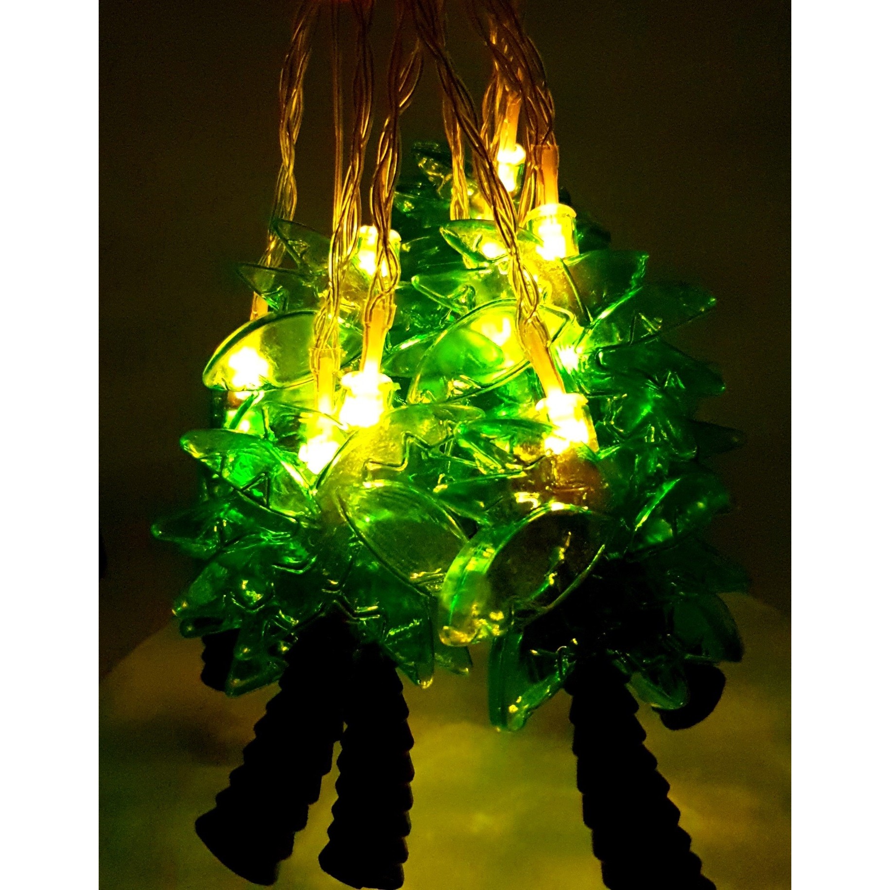 Instalatie de Craciun cu Baterii Tip Sir 1.5 m LED -uri Palmier Alb Cald [5]