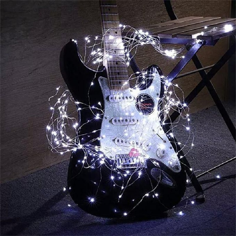 Instalatie Liniara de Craciun, 25 m, 250 Led-uri, Alb Rece, 8 jocuri de lumini, Transformator, Interconectabila, Prelungitor 5 m inclus, Fir Cupru,  [8]