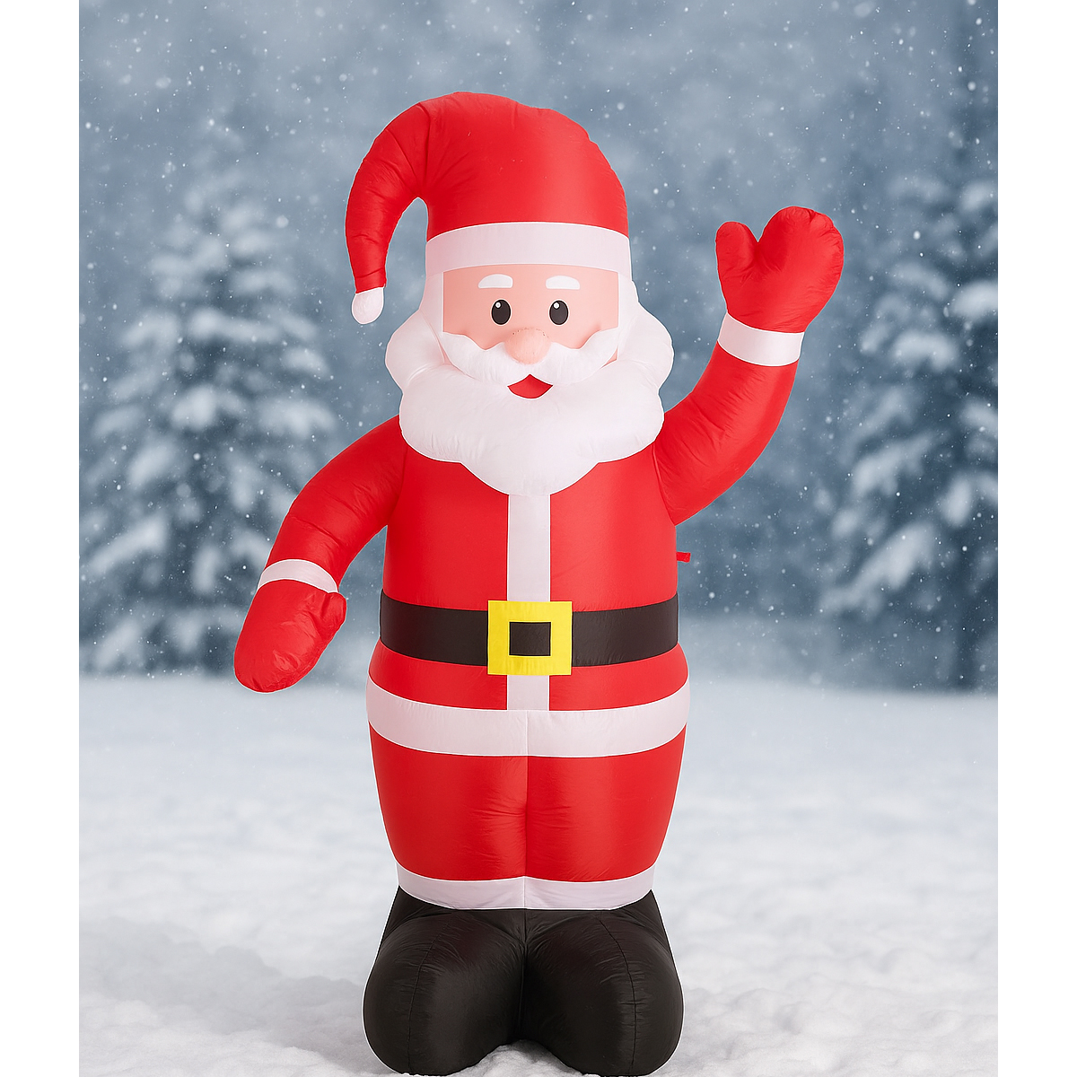 Mos Craciun gonflabil pentru exterior, 180 cm, poliester, multicolor [4]