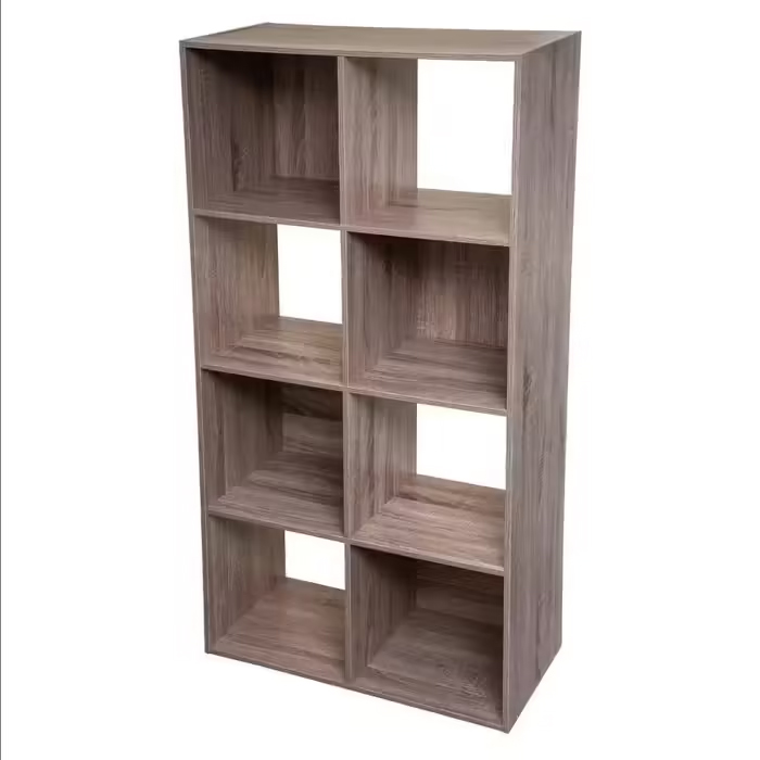Biblioteca 5Five Mix n&apos;Modul cu 8 compartimente, finisaj natural, 67x32x134 cm, bej [3]