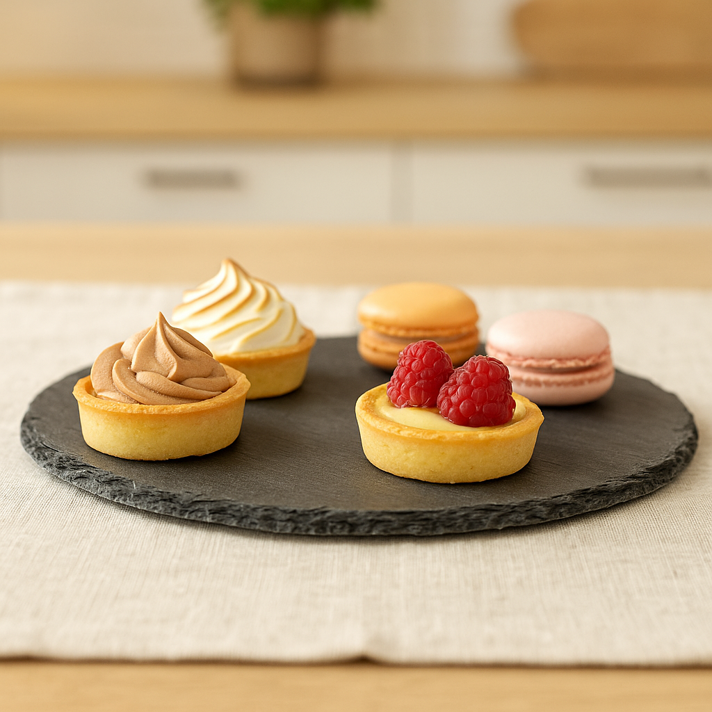 Platou servire Atmosphera ardezie, diametru 28 cm, negru [2]