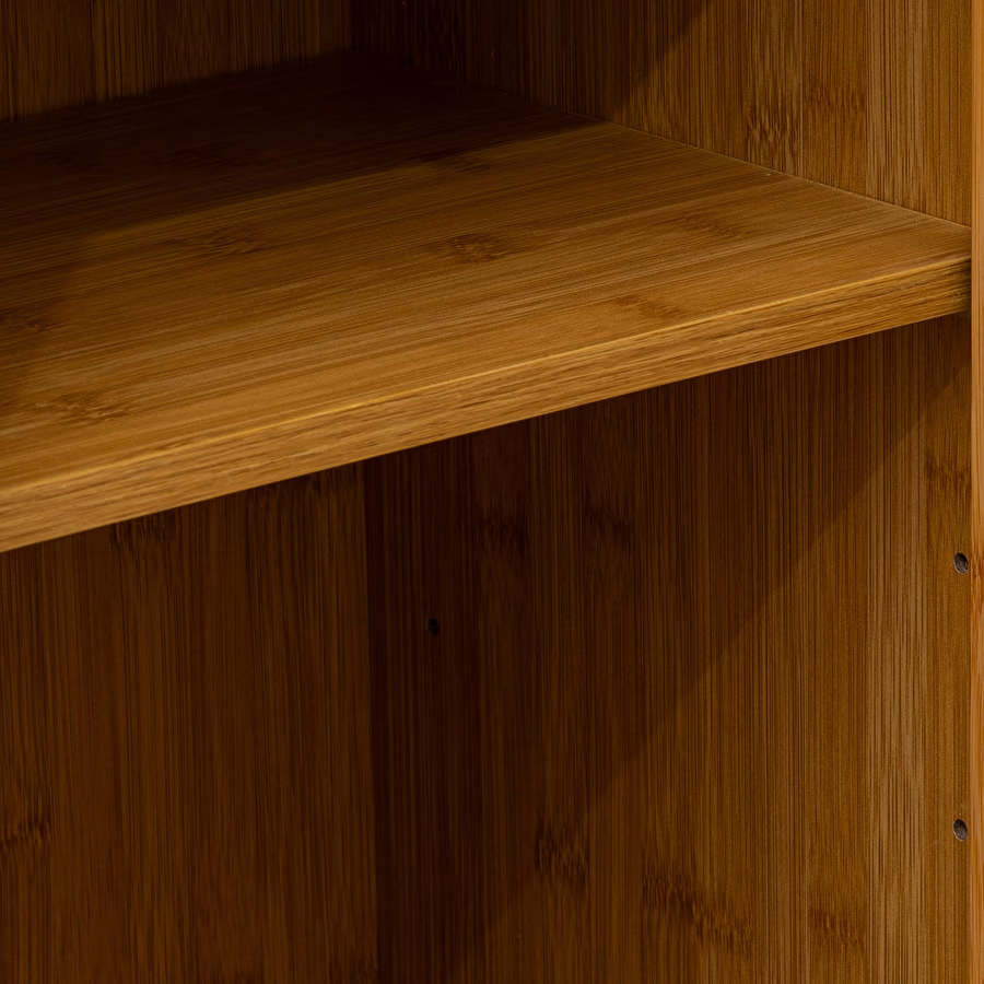 Dulap baza 5Five Sicela cu rafturi, bambus si MDF, 33x28x80 cm, natur [4]