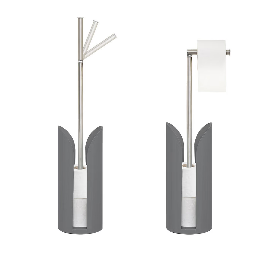 Suport hartie igienica 5Five Colors, otel, 15x60 cm, gri [2]