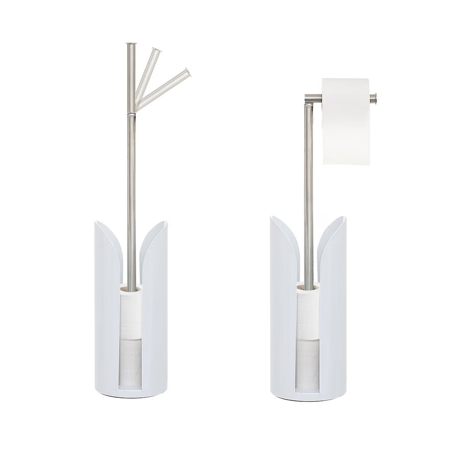 Suport hartie igienica 5Five Colors, otel, 15x60 cm, alb [5]