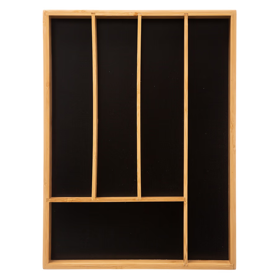 Organizator sertar tacamuri 5Five Blackbamboo, bambus, 25x34x5 cm, natur [3]