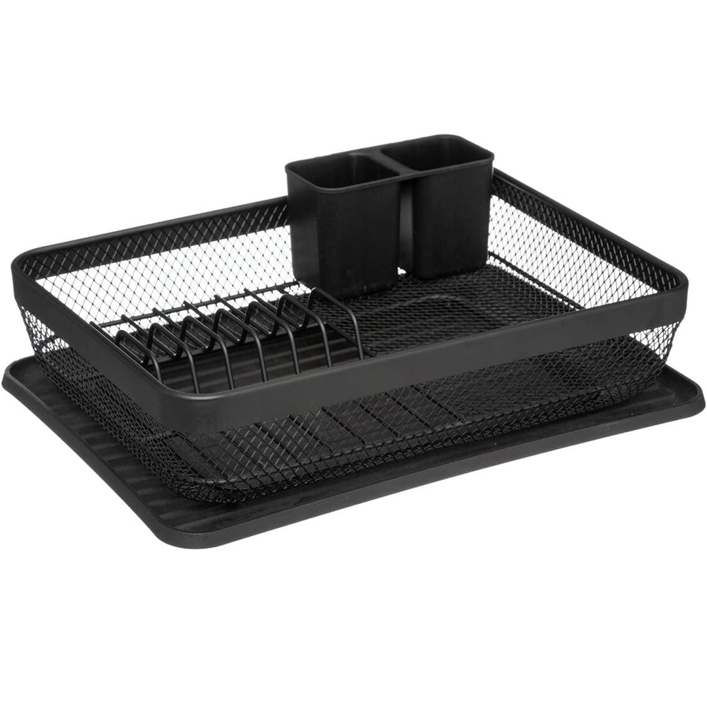 BUCATARIE - Suport vase 5Five Mayaj cu 1 nivel, otel si plastic, 43x32x13 cm, negru