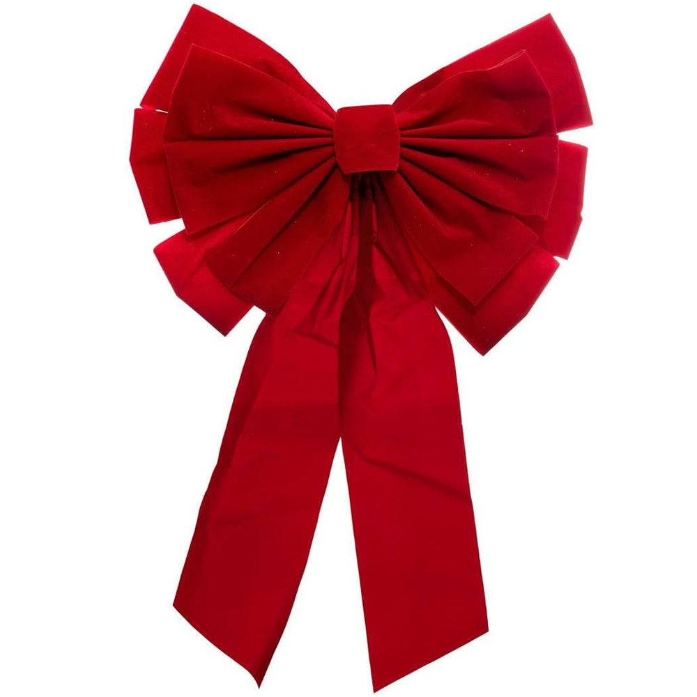 Accesorii Brad - Fundita decorativa pentru bradul de Craciun, 40x60 cm, din catifea, rosie