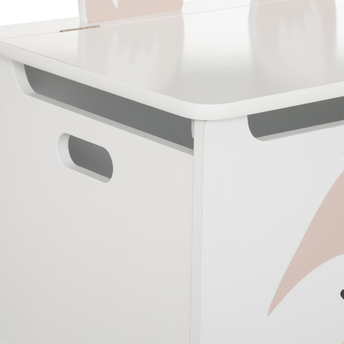 Lada depozitare Atmosphera for kids Renard, 53x33x55 cm, MDF cu picioare lemn, alb [3]