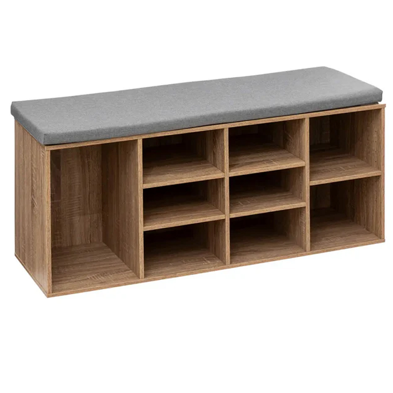 MOBILIER - Banca depozitare pantofi 5Five, pentru 8 perechi, sezut tapitat, rafturi detasabile, 105x34x49 cm, bej