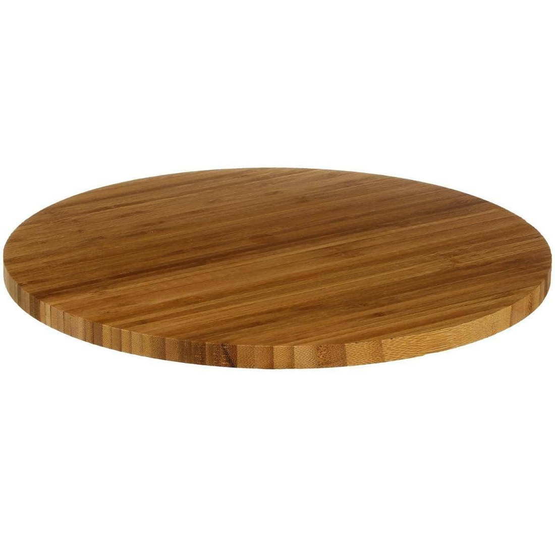 Servirea mesei - Platou servire rotativ 5Five Bambou din bambus natural, diametru 35 cm, maro