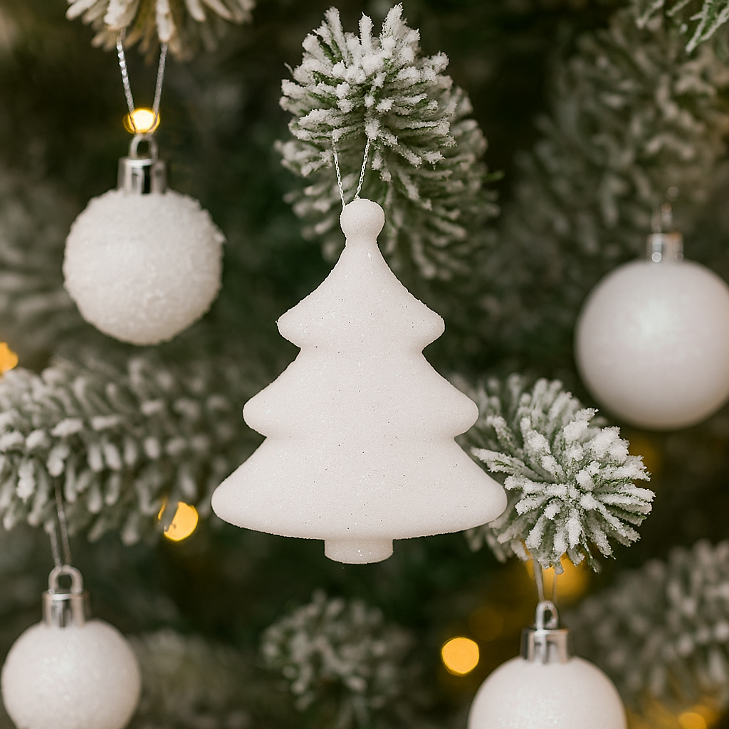 Set decoratiuni Craciun, 44 piese, cu globuri, ghirlanda si varf de brad, ab [13]