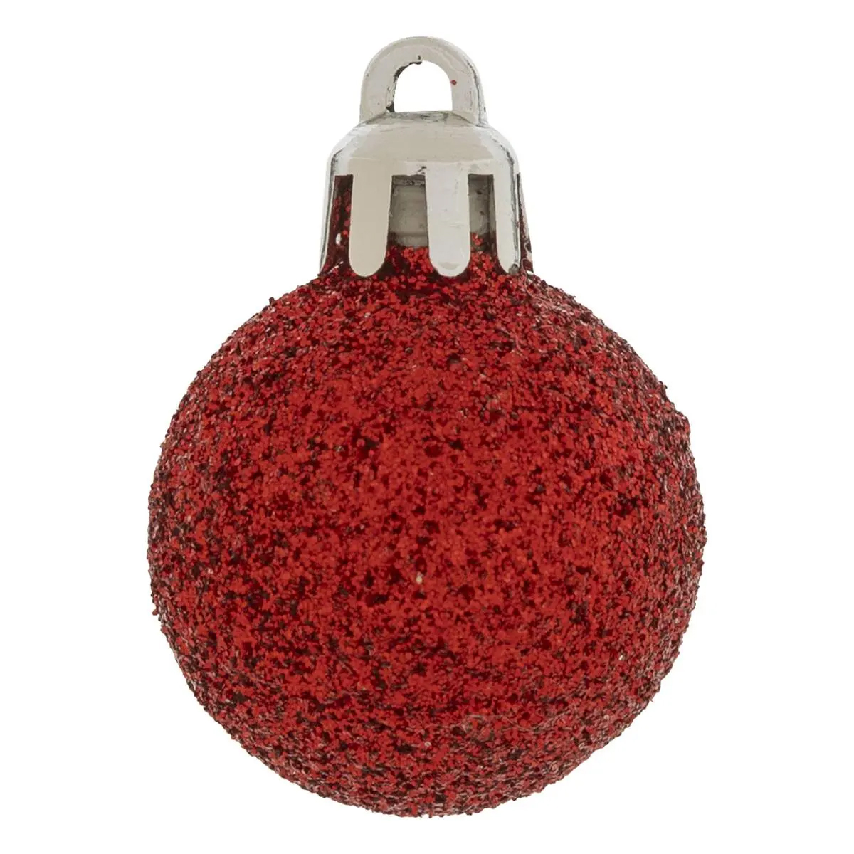 Set decoratiuni Craciun, 44 piese, cu globuri, ghirlanda si varf de brad, rosu si alb [12]