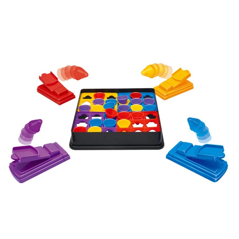 ✨TOATE PRODUSELE✨ - Joc Interactiv pentru Copii, , 4 Hats Off, Tabla de Joc, Figurine Palarii, +3 Ani, Multicolor