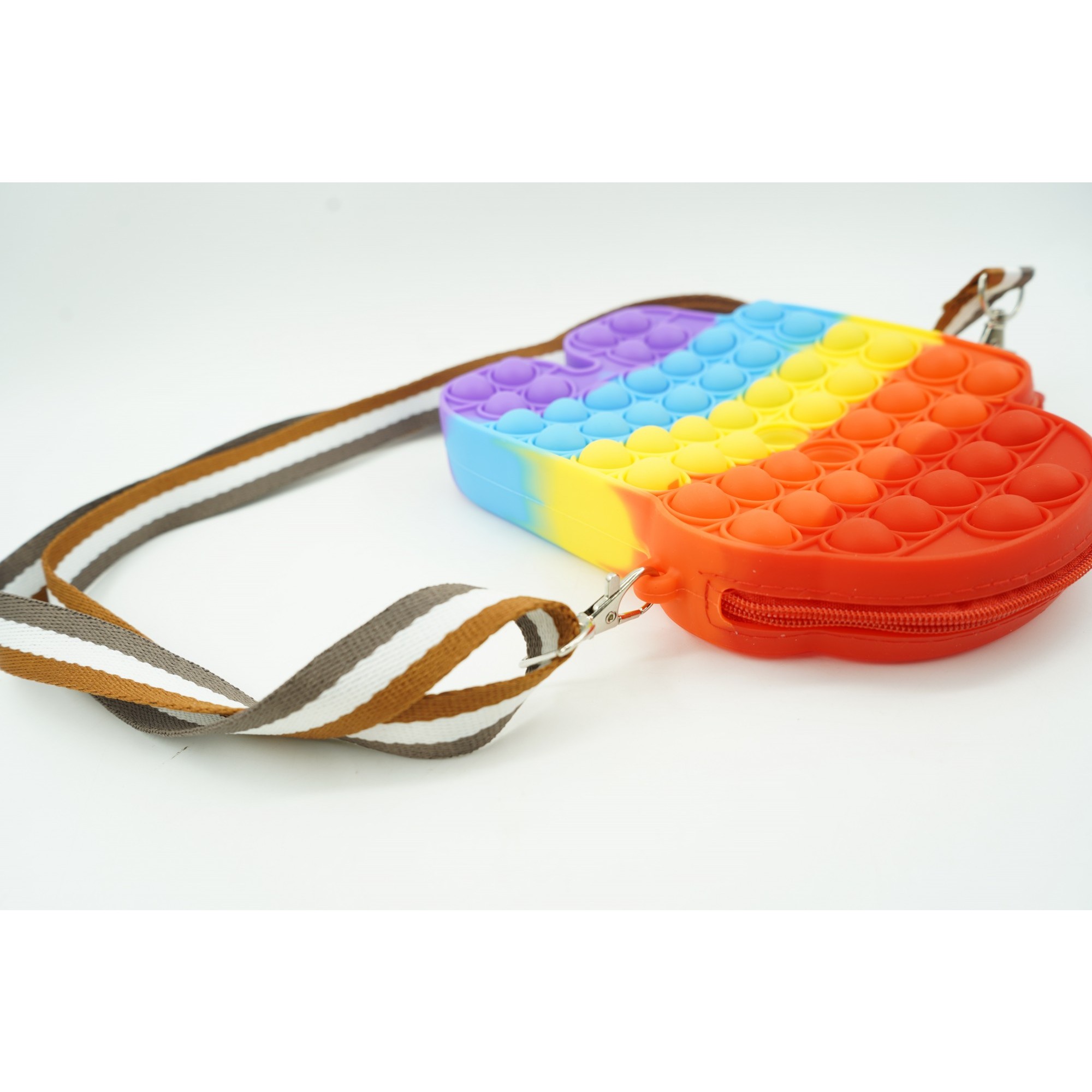 Jucarie antistres din silicon, , Pop It Now and Flip It, Geanta mica, Among Us, Multicolor [6]