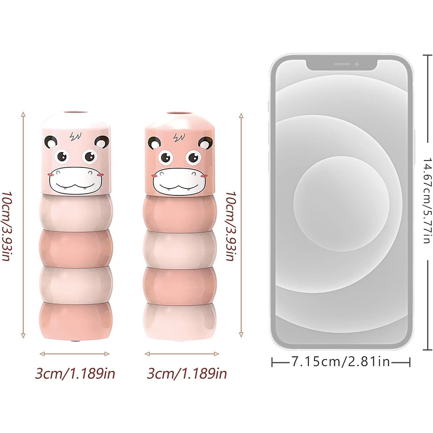 Jucarie Pentru Copii, , Hipopotam Indestructibil, 6 Piese Demontabile, +3 Ani, Roz [6]